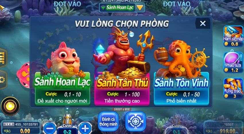 Cach choi game ban ca sieu sao VN88
