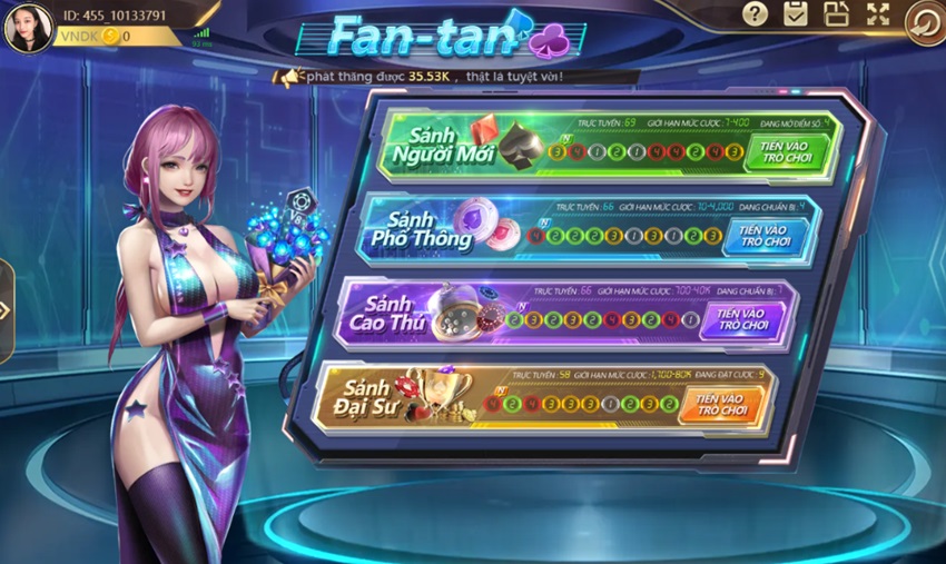 Sanh cuoc Fan Tan VN88