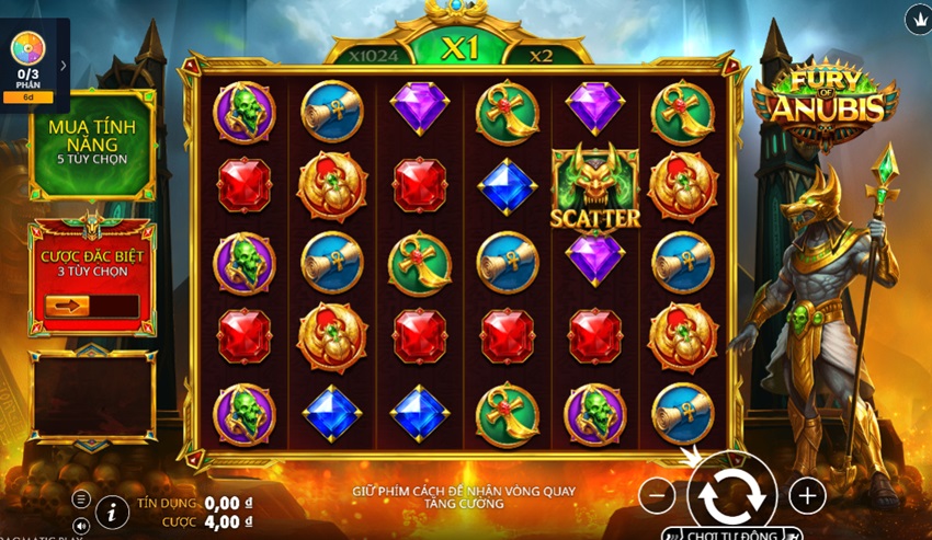 Luat choi game Fury of Anubis VN88